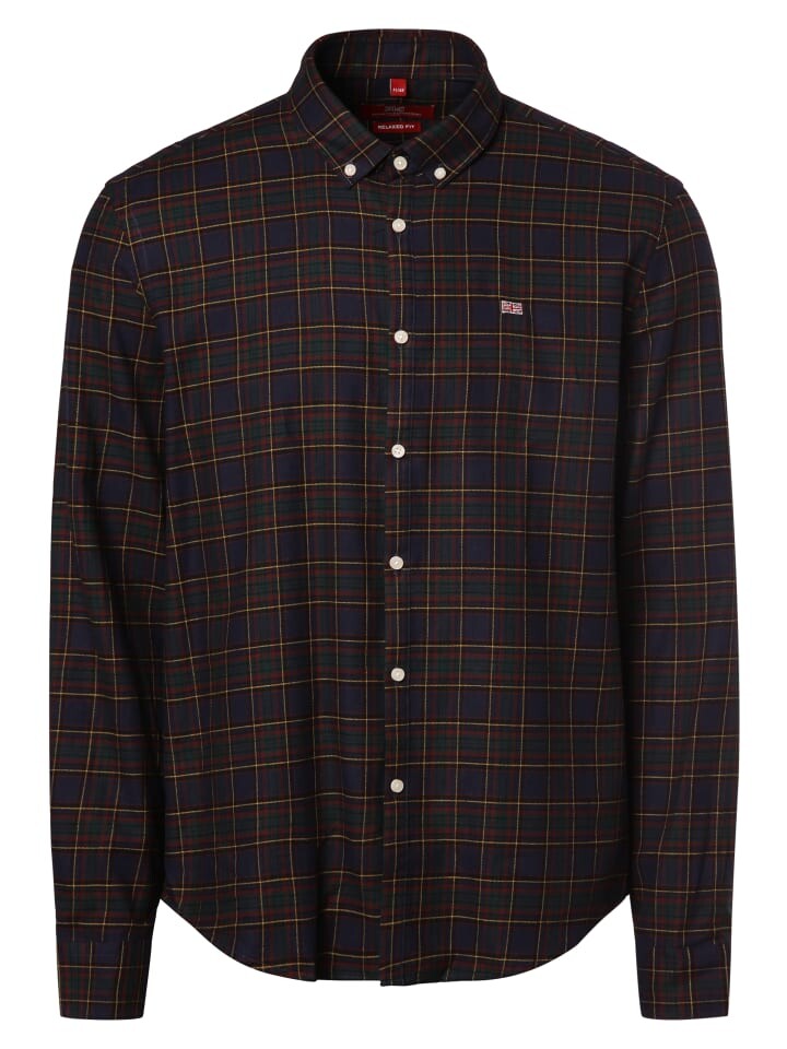 

Рубашка Finshley & Harding London FHL Lower, цвет marine bordeaux