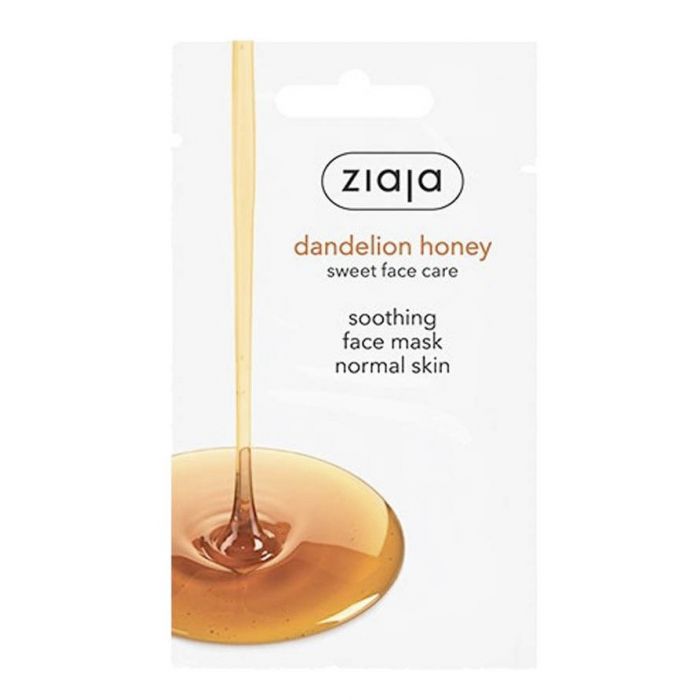 Маска для лица Mascarilla Facial Calmante Dandelion Honey Ziaja, 7 ml маска для лица mascarilla facial anti estrés con arcilla amarilla ziaja 7 ml