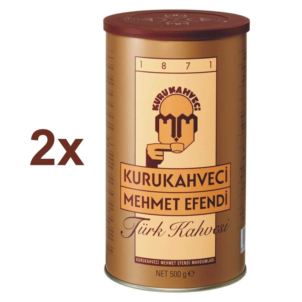

Турецкий кофе Kurukahveci Mehmet Efendi Türk Kahvesi мелкого помола 2x500г