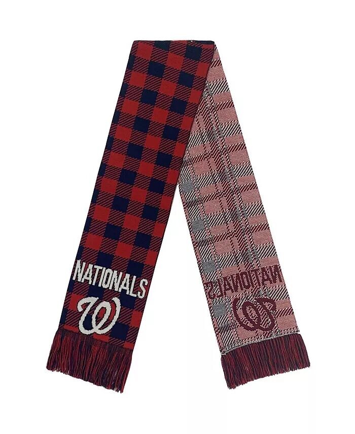 

Женский клетчатый шарф с цветными блоками Washington Nationals Foco, красный
