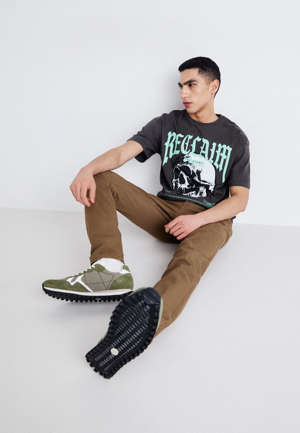 

Футболка с принтом Jorreclaim Tee Crew Neck Jack & Jones, темно-серый