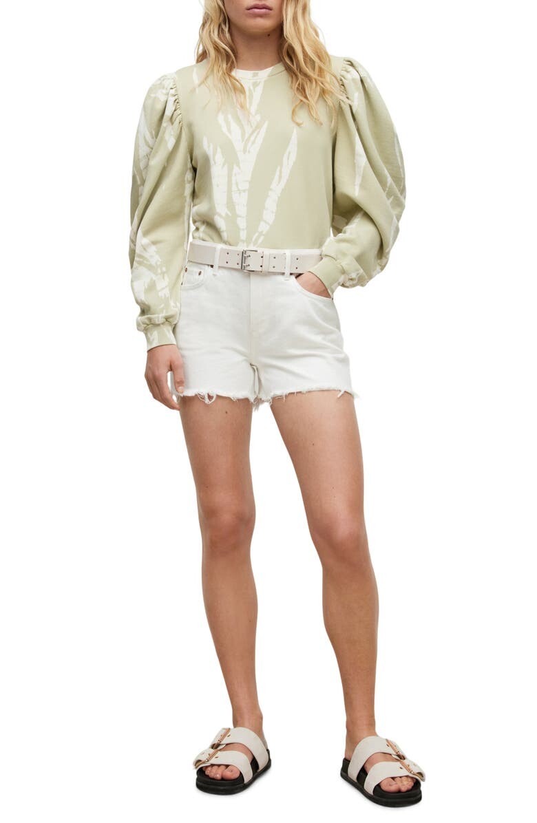 

Хлопковый топ с пышными рукавами Elizah Tie Dye ALLSAINTS