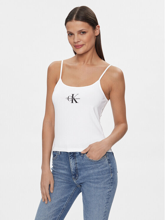 

Топ приталенного кроя Calvin Klein, белый