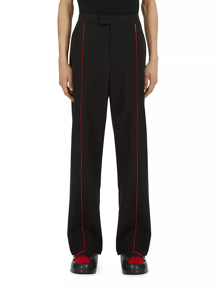 

Полосатые спортивные брюки Ferragamo, цвет nero