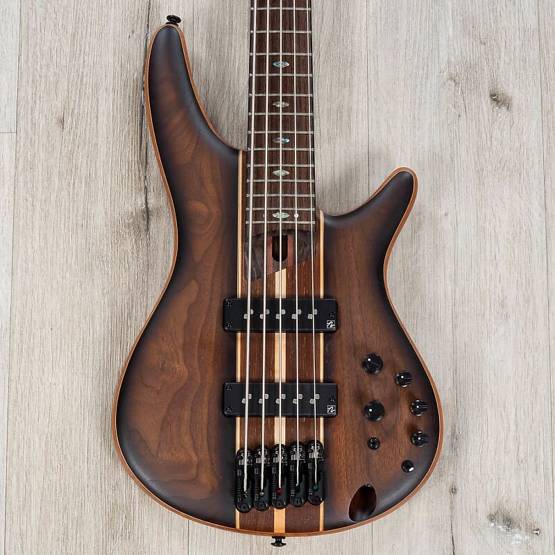 

Басс гитара Ibanez Premium SR1355B SR 5-String Bass, Panga Panga Fretboard, Dual Mocha Burst Flat