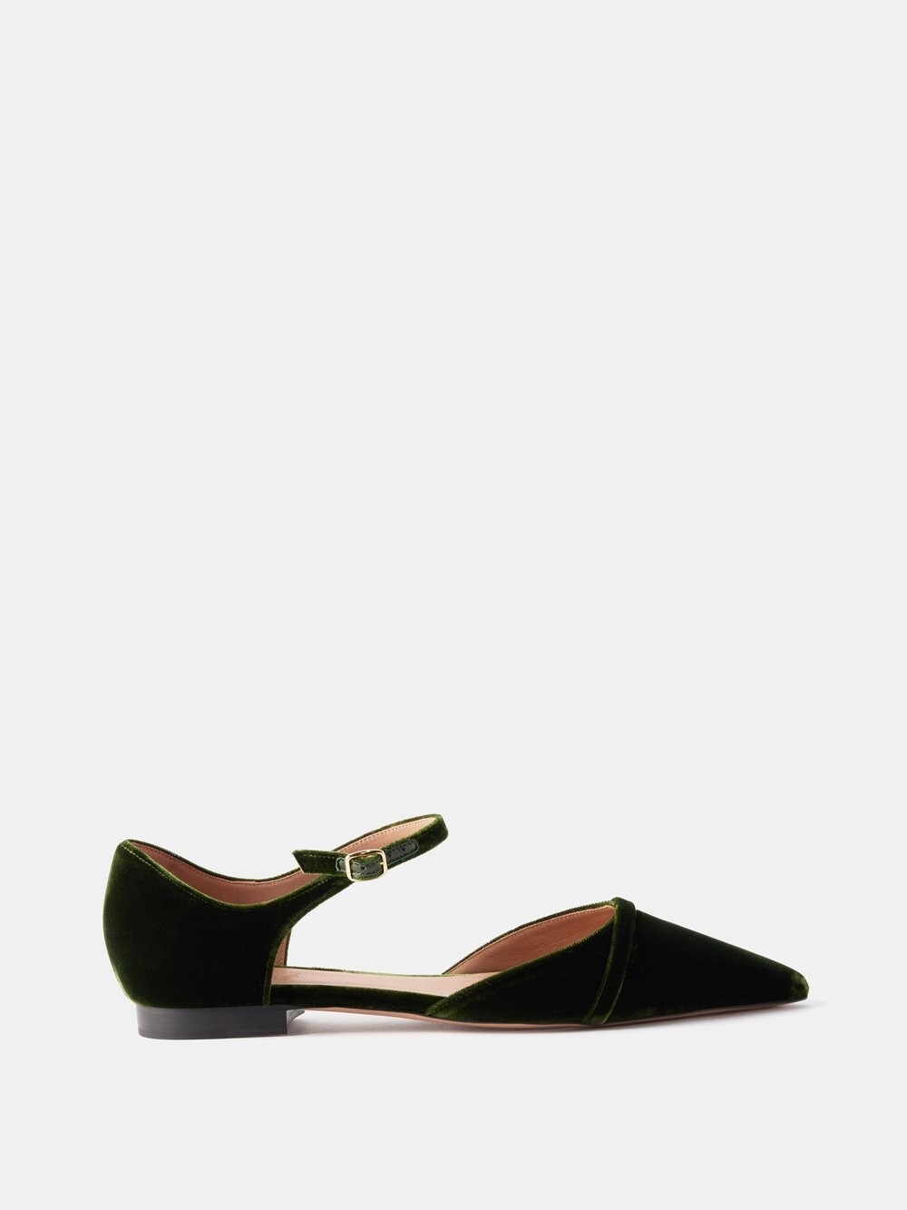 

Бархатные балетки ulla с острым носком Malone Souliers, зеленый