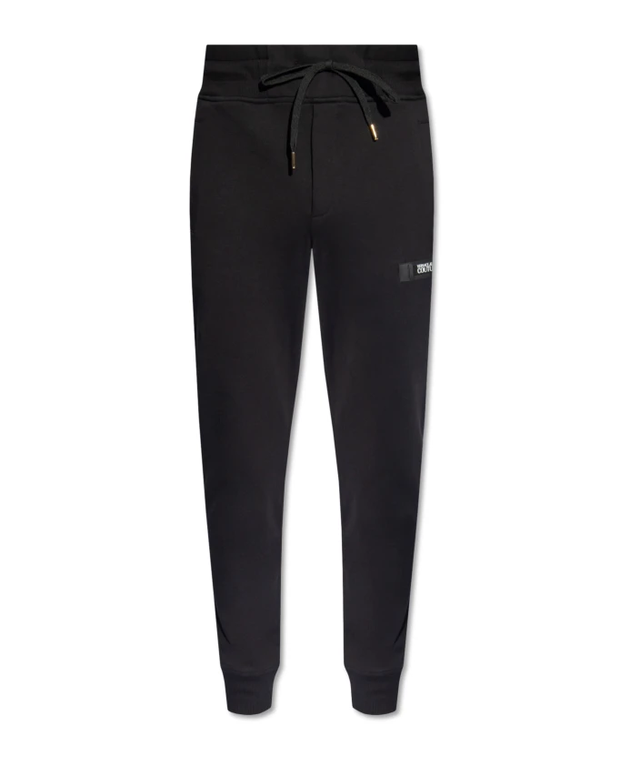 

Спортивные брюки с нашивкой логотипом Versace Jeans Couture, черный