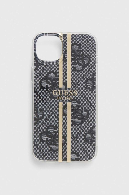

Чехол для iPhone 15 Plus/14 Plus 6,7 дюйма Guess, серый