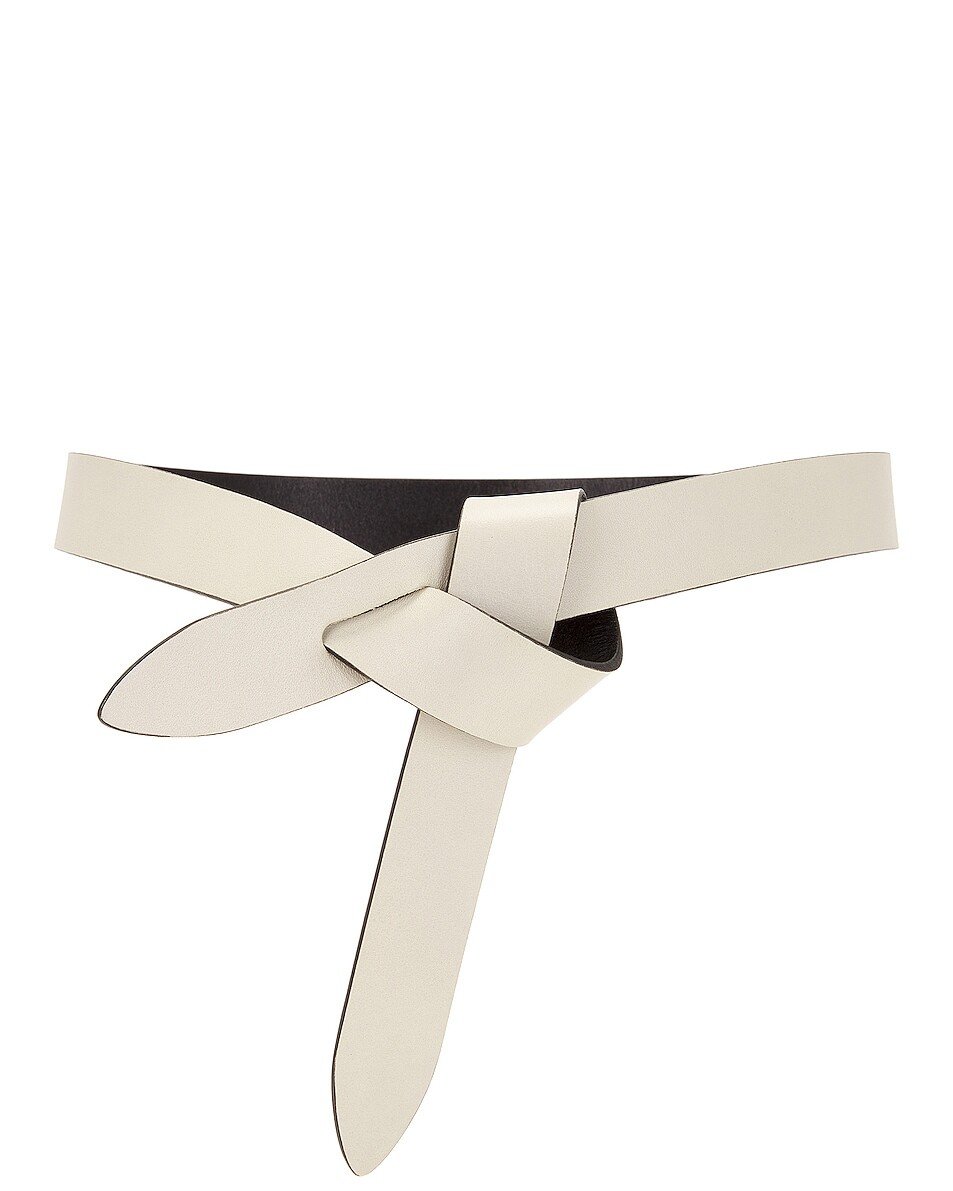 Ремень Лечче Isabel Marant, цвет Chalk & Black