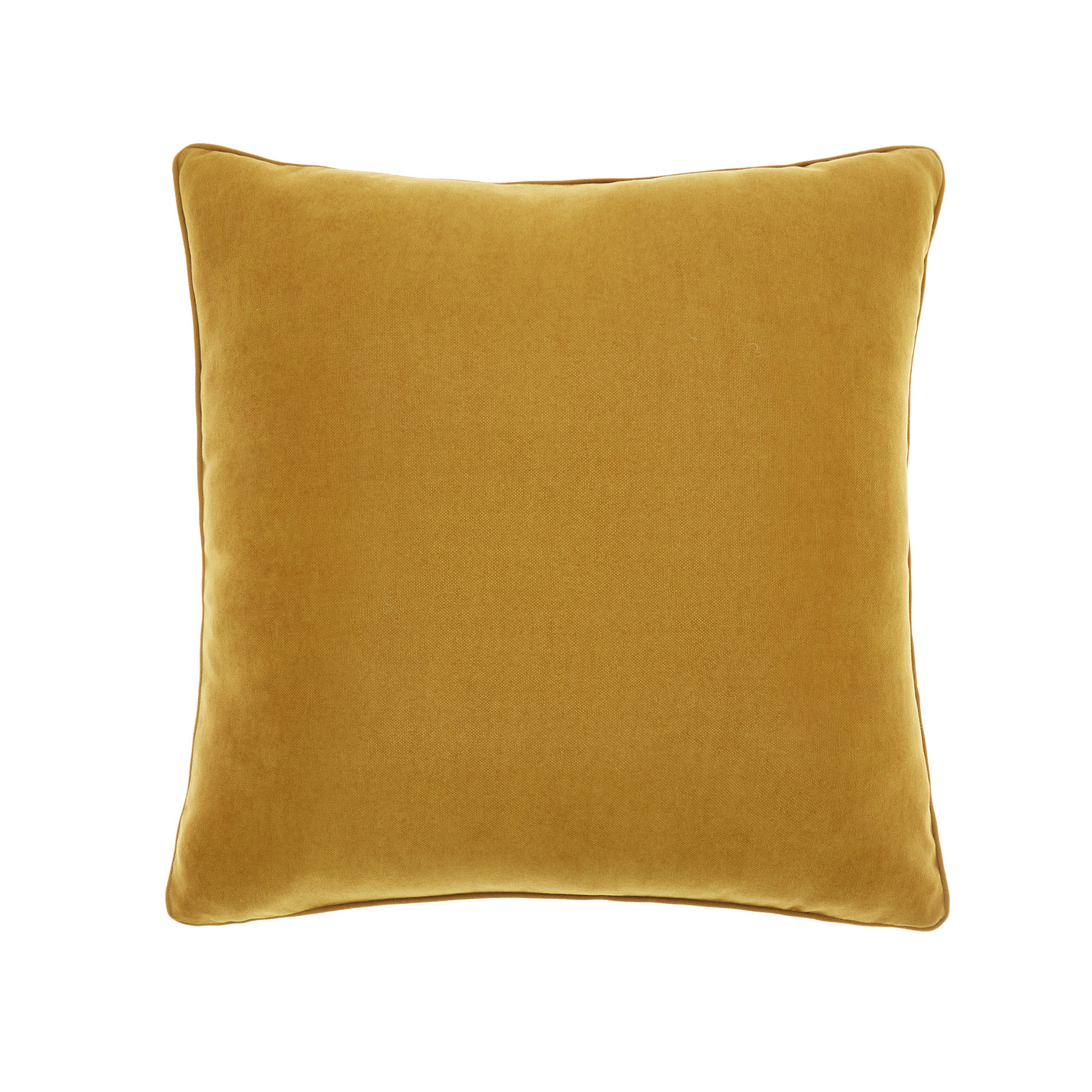 Однотонная меланжевая подушка Coincasa, желтый