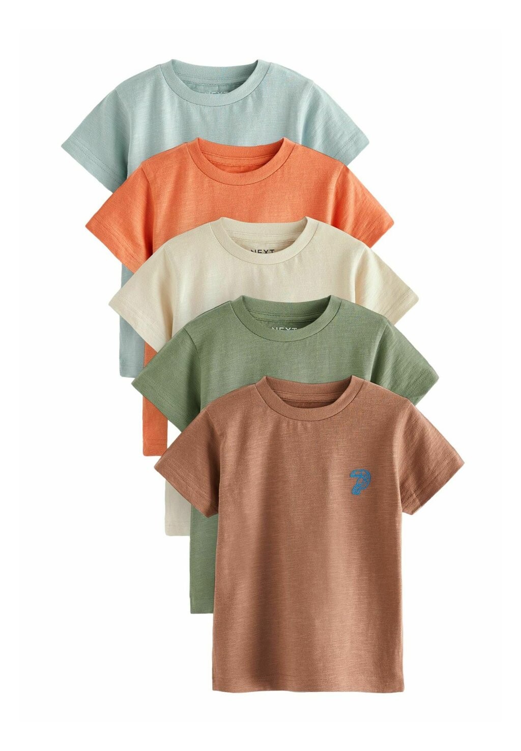 

Футболка с принтом 5 PACK SHORT SLEEVE Next, цвет neutral