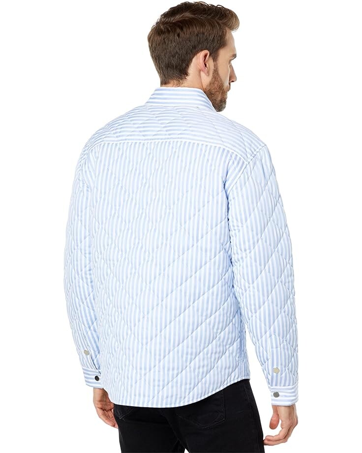 

Рубашка EGONlab Quilted Shirt, цвет Blue/White