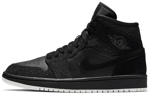 

Jordan 1 Mid Glitter Black (W) Черный