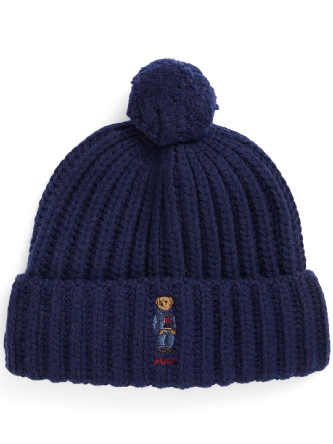 

Polo Ralph Lauren шапка бини Bear Pom-Pom, синий