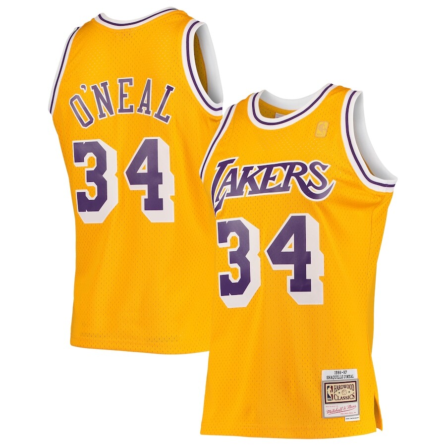 

Джерси Mitchell & Ness Los Angeles Lakers, золотой