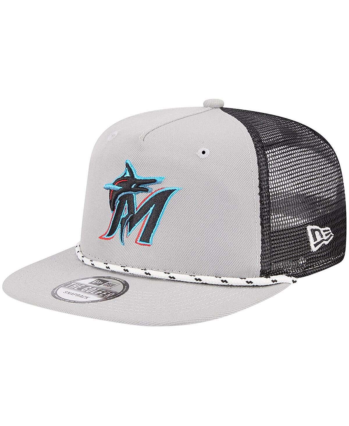 

Мужская серая кепка Snapback Miami Marlins Golfer Green Undervisor 9FIFTY New Era