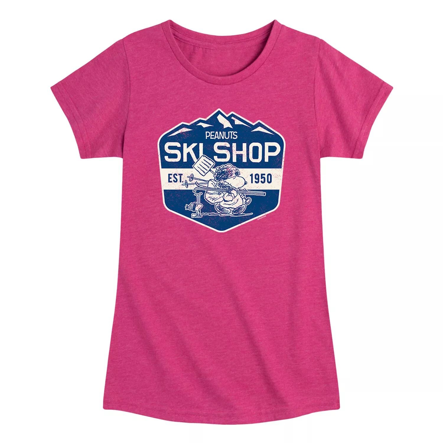 

Футболка Peanuts Ski Shop для девочек 7–16 лет Licensed Character, розовый
