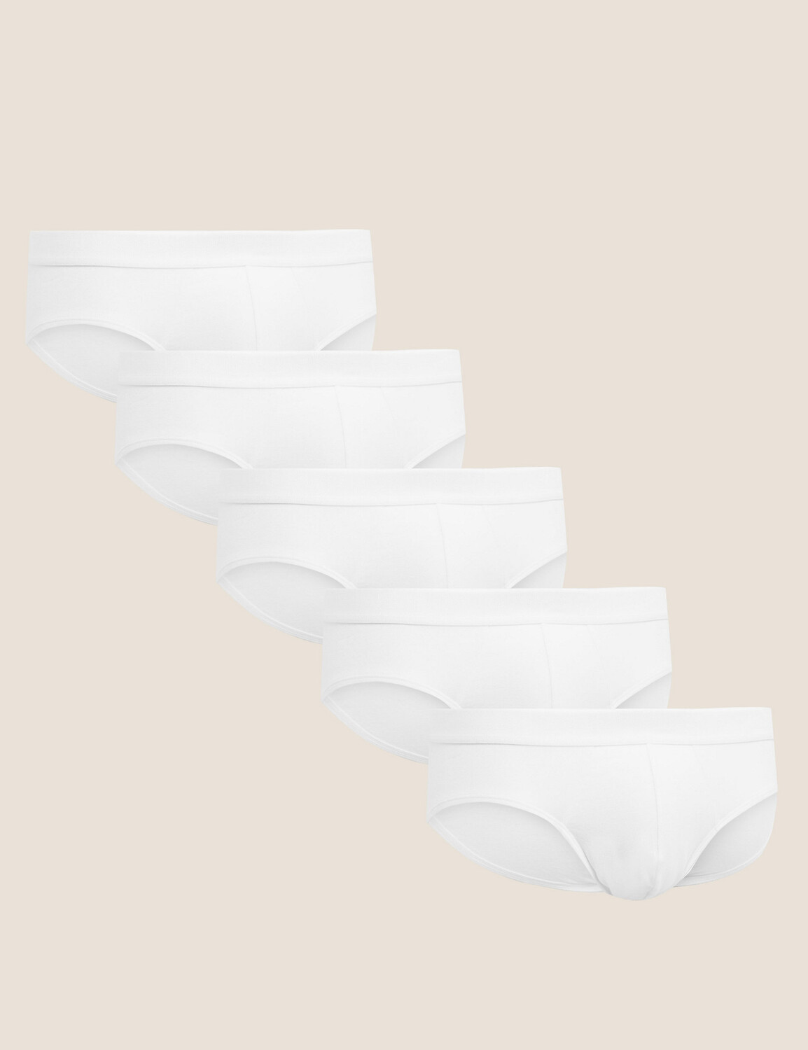 

5 пар комбинезонов Cotton Rich Cool & Fresh Marks & Spencer, белый