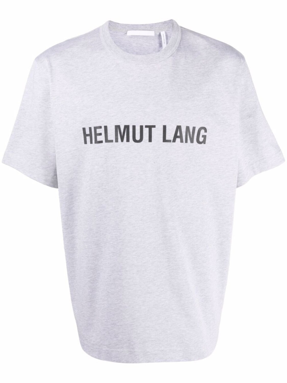 

Helmut Lang меланжевая футболка с логотипом, серый