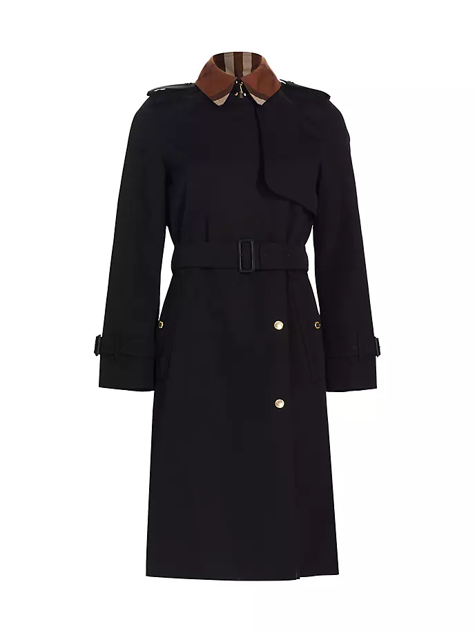 

Тренч Sandridge Burberry, черный