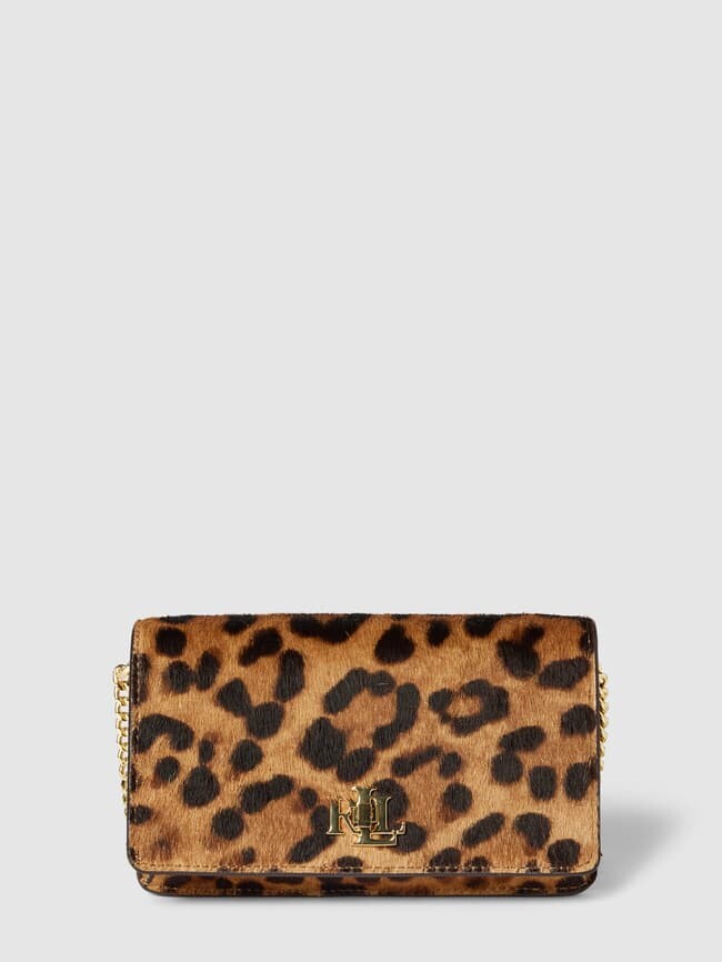 

Клатч с животным принтом Lauren Ralph Lauren, черный