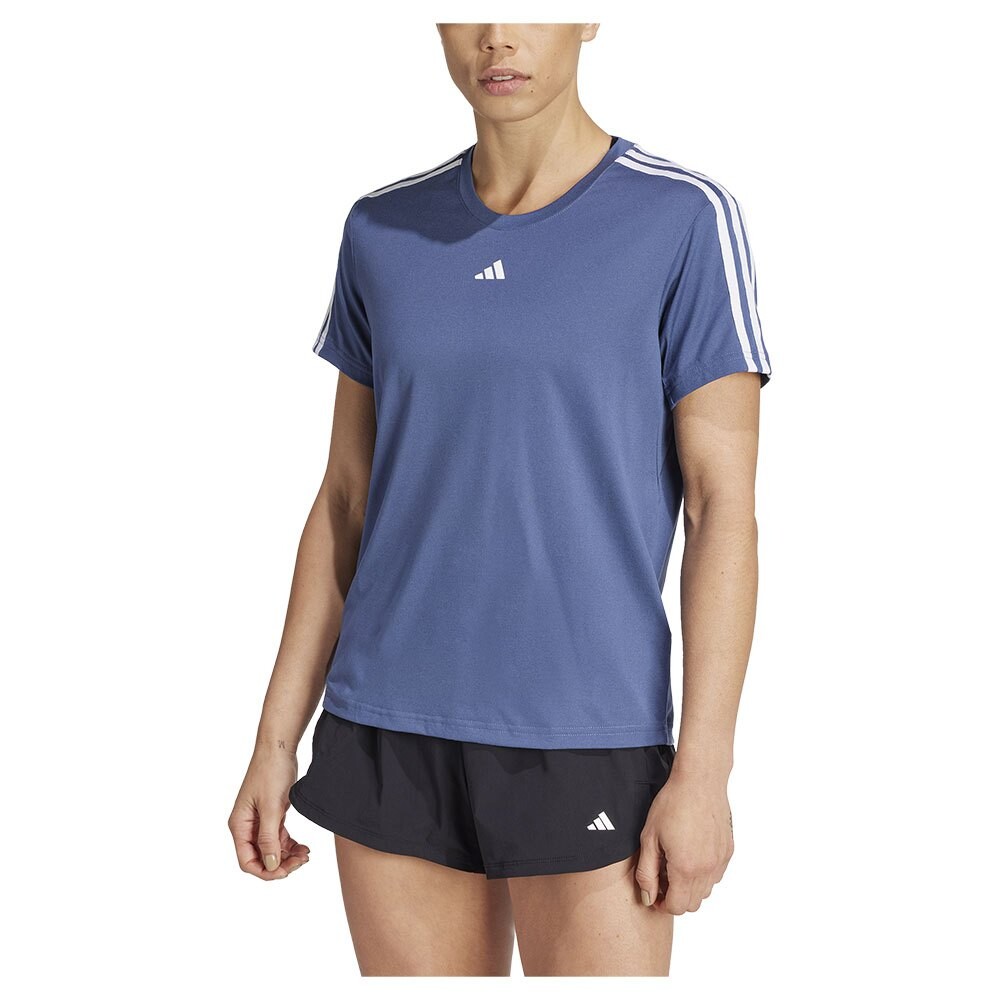 

Футболка с коротким рукавом adidas Train Essentials 3 Stripes, синий