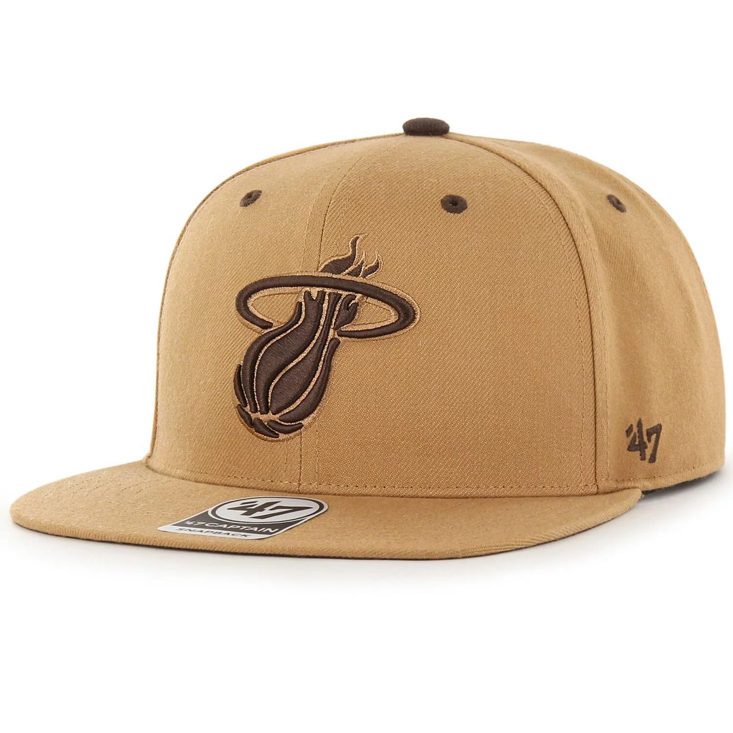 

Мужская коричневая кепка '47 Miami Heat Toffee Captain Snapback