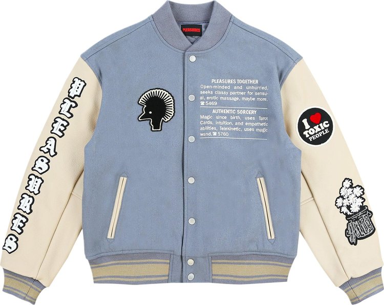 

Куртка Pleasures Calendar Varsity 'Powder Blue', синий