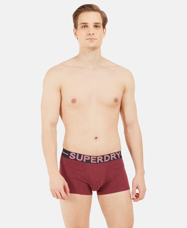 

Шорты-боксеры, комплект из 3 шт. Superdry, ежевика