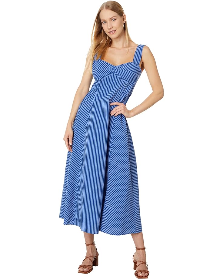 Платье Madewell Sweetheart Sleeveless Midi in Stripe, цвет Pure Blue Stripe