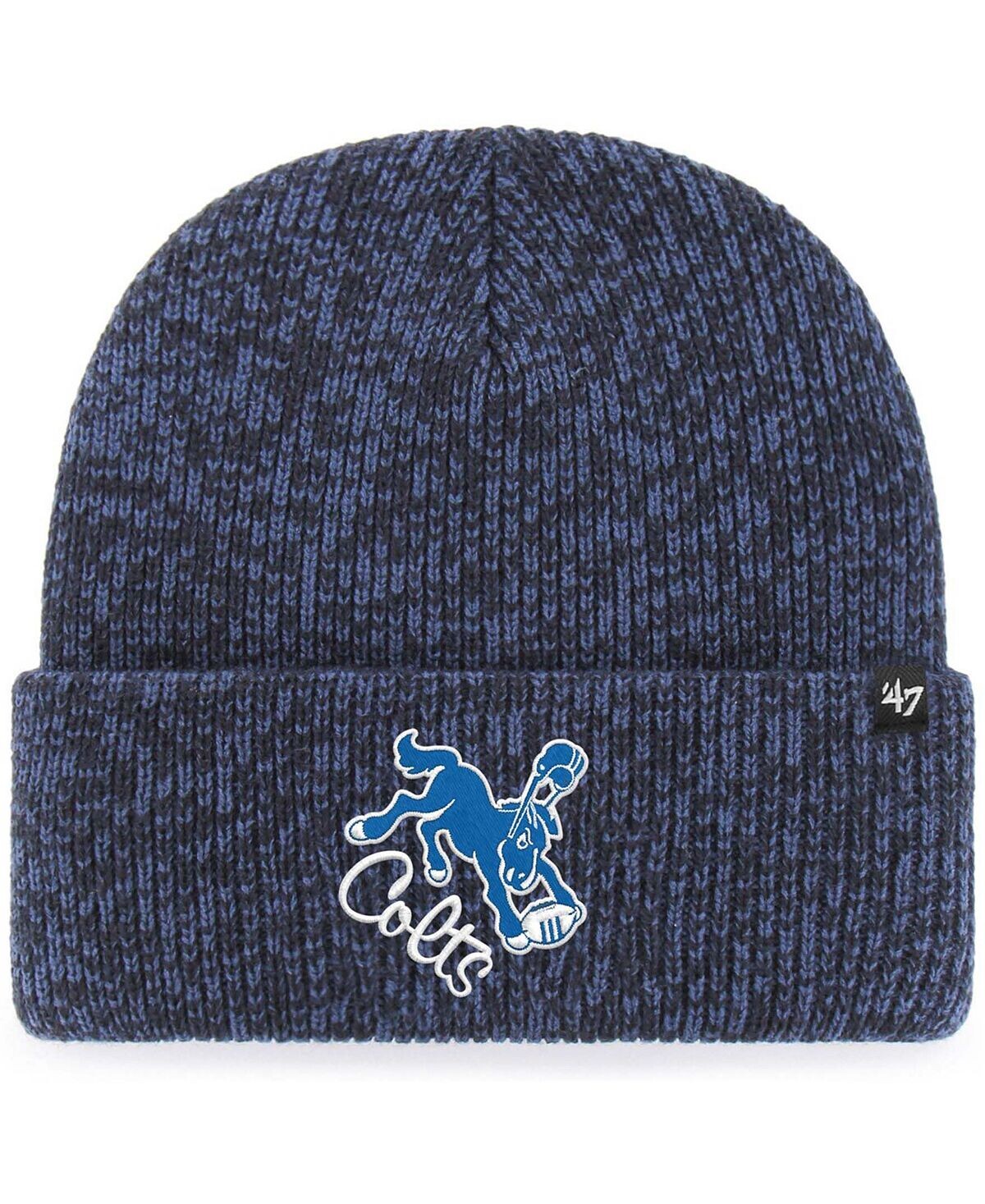 

Мужская темно-синяя вязаная шапка с манжетами Indianapolis Colts Hometown Brain Freeze '47 Brand
