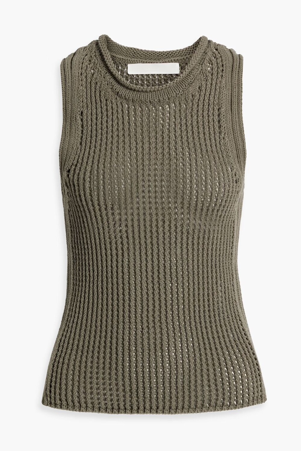 

Майка из хлопка крючком Dion Lee, армейский зеленый