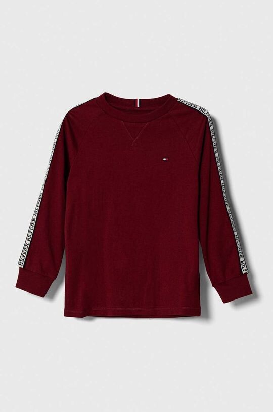 

Детская хлопковая футболка с длинными рукавами Tommy Hilfiger, красный