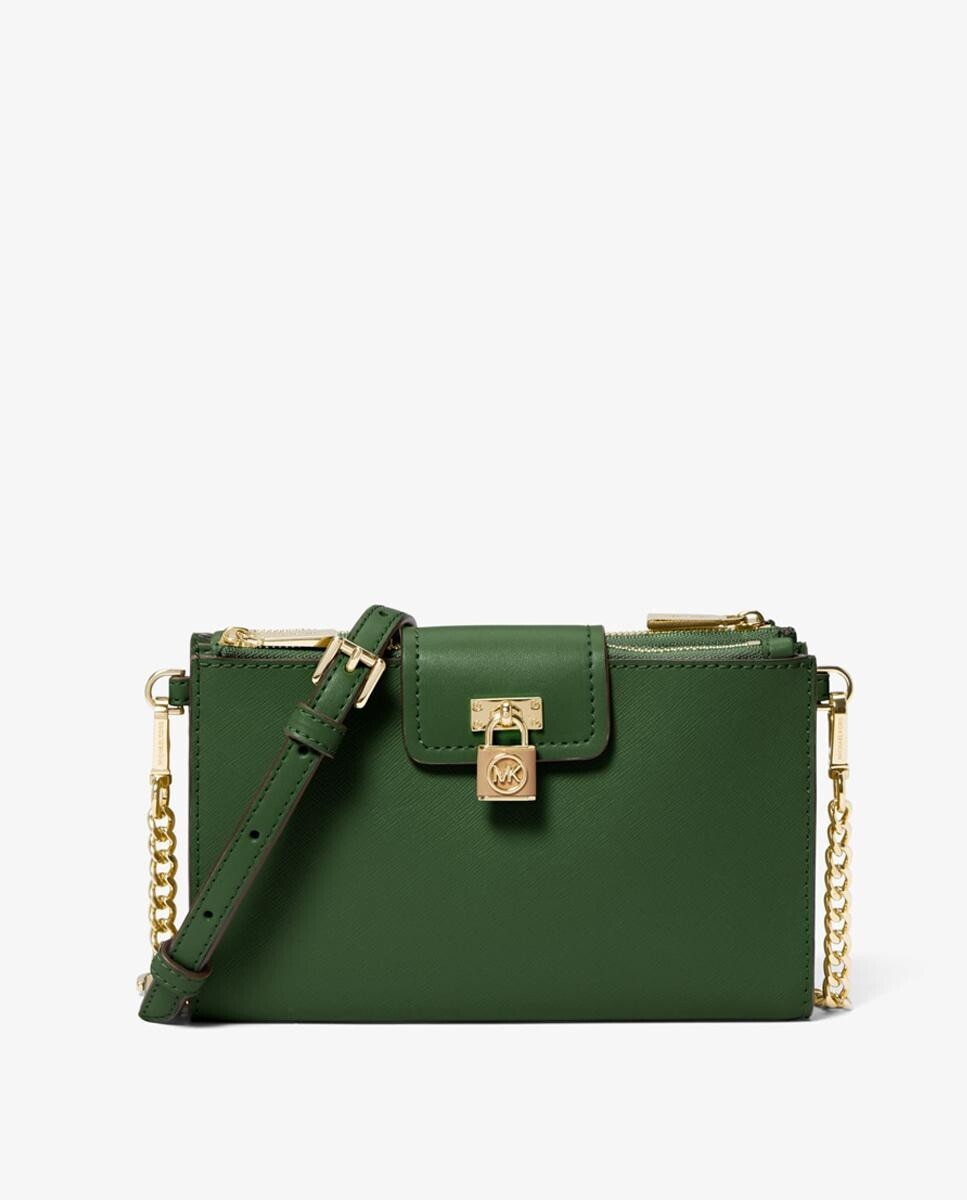 

Рубиновая женская сумка через плечо из зеленой кожи Michael Michael Kors, зеленый