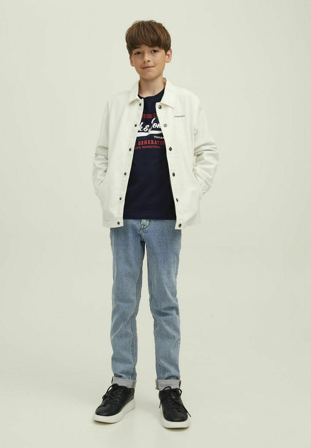 

Рубашка с длинным рукавом Jack & Jones Junior, цвет navy blazer