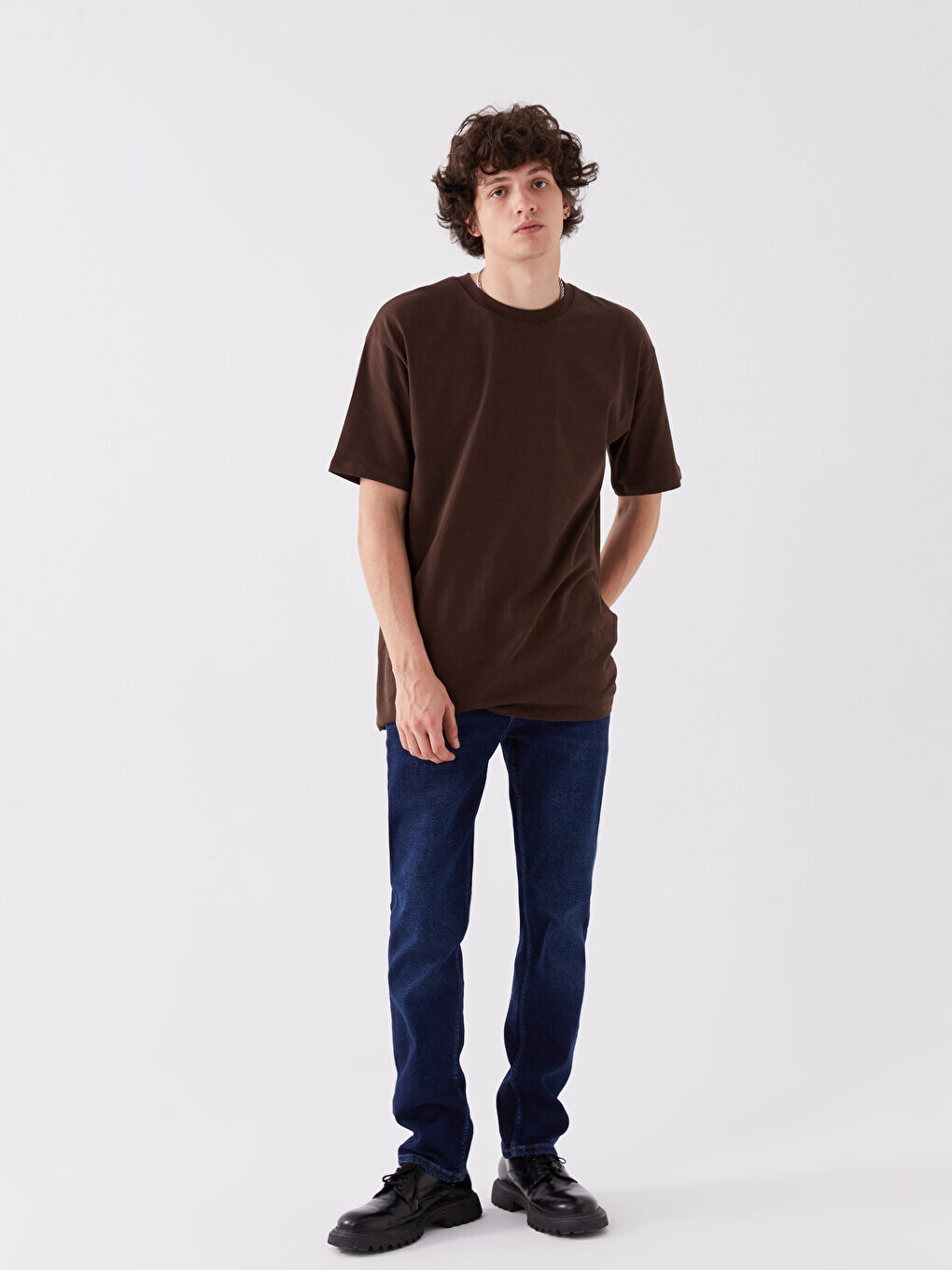 

779 Мужские джинсовые брюки стандартного кроя LCW Jeans, темное родео