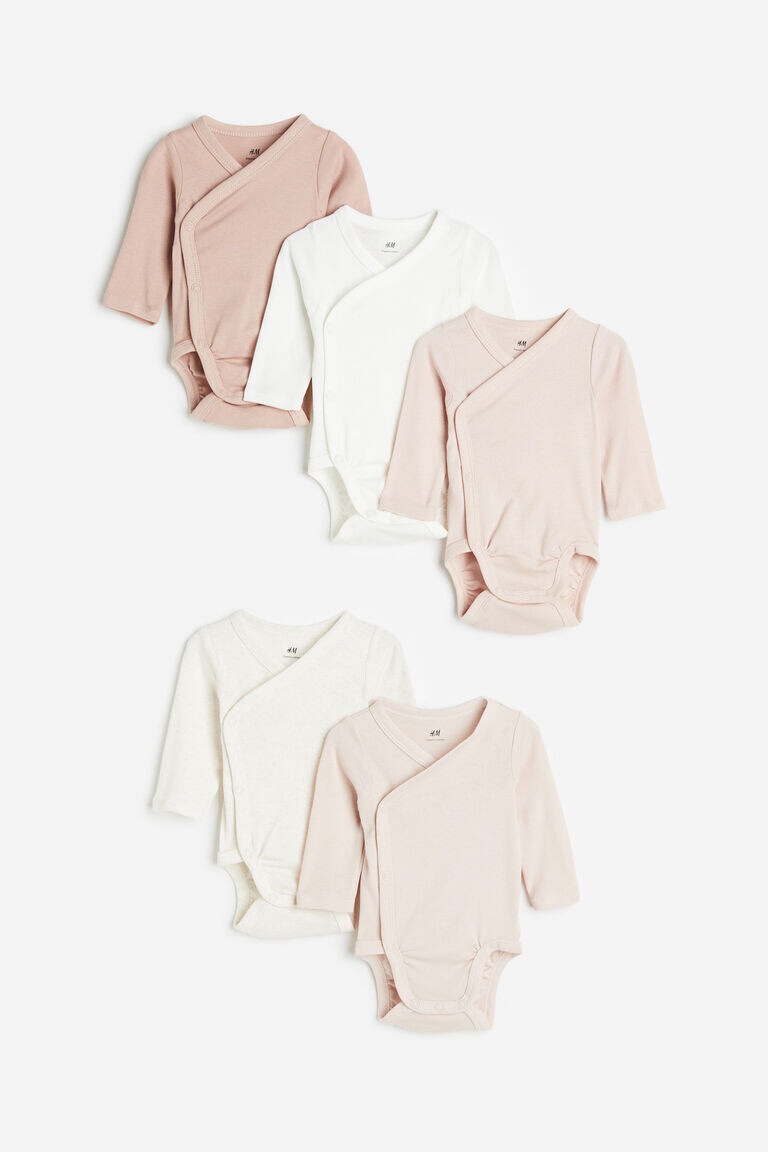

Комплект из пяти боди H&M, розовый