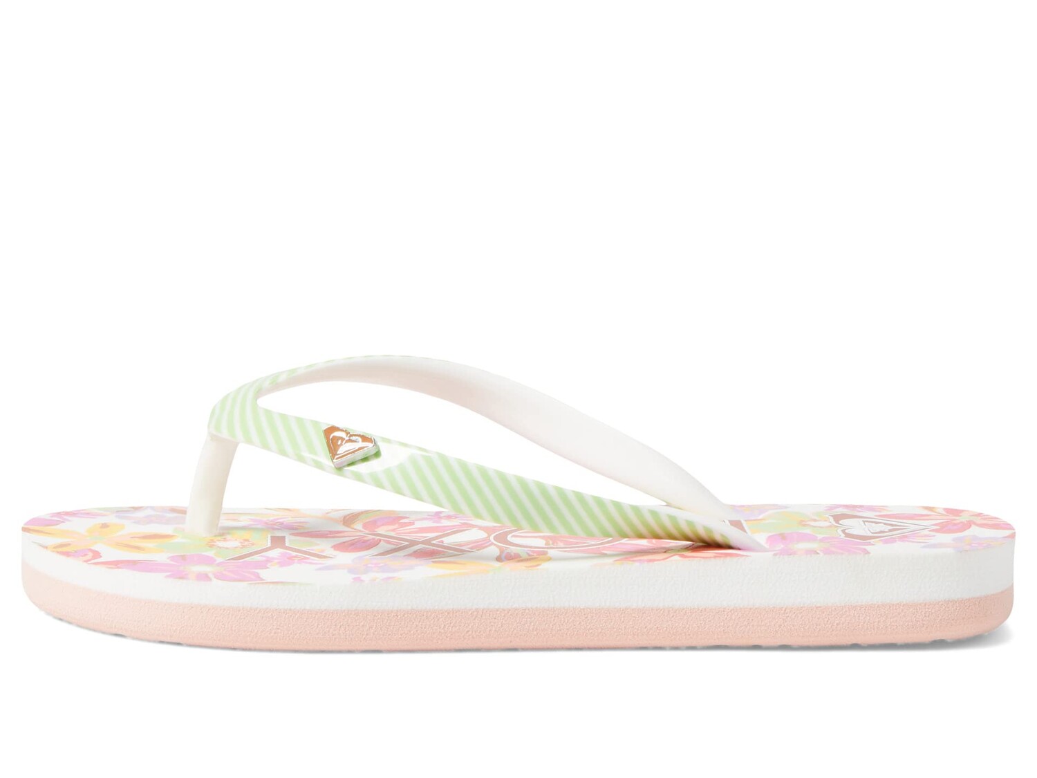 

Сандалии Roxy Kids Pebbles VII (Little Kid/Big Kid), белый/зеленый