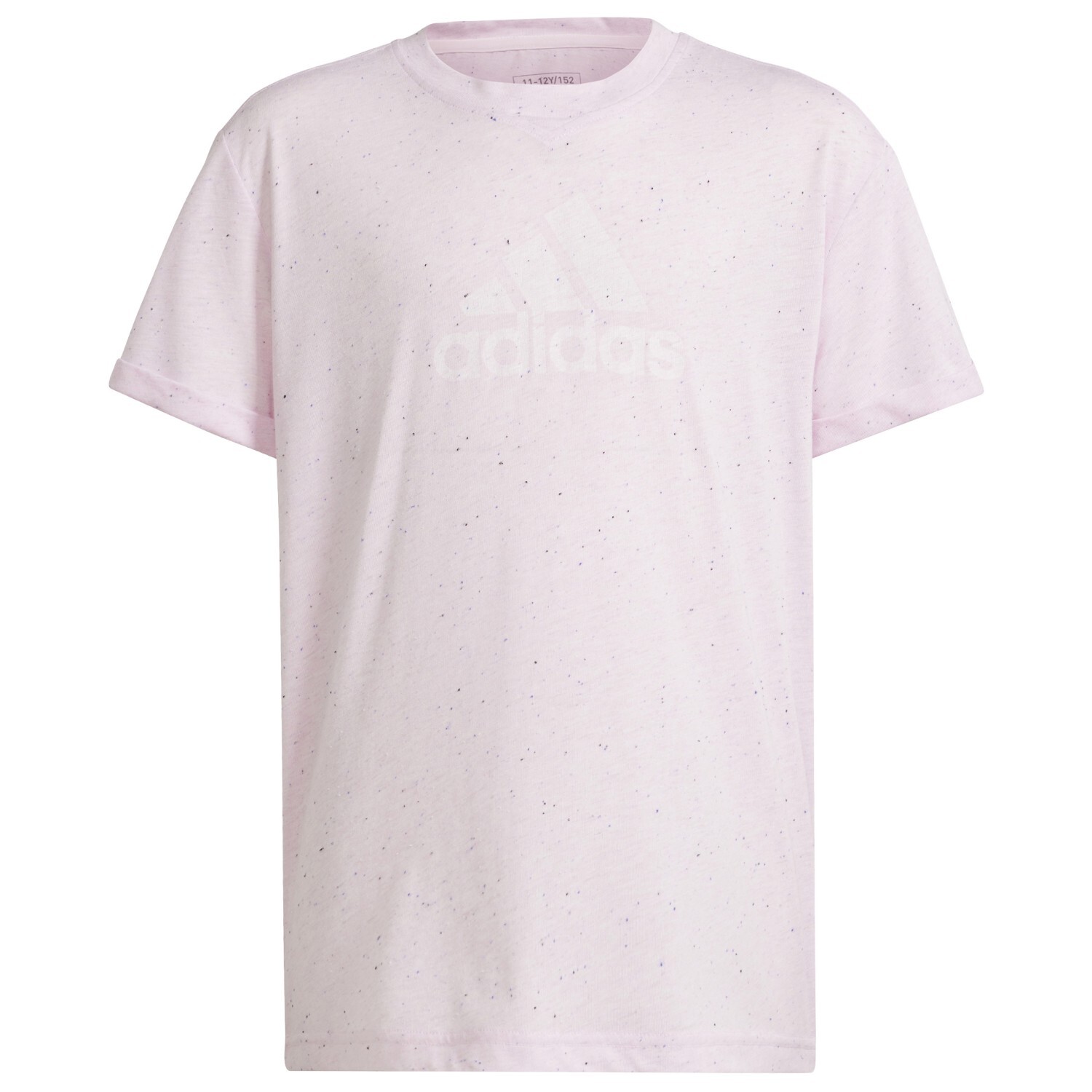 

Футболка Adidas Girl's FI Big Logo Tee, цвет Clear Pink Melange/White, Серый