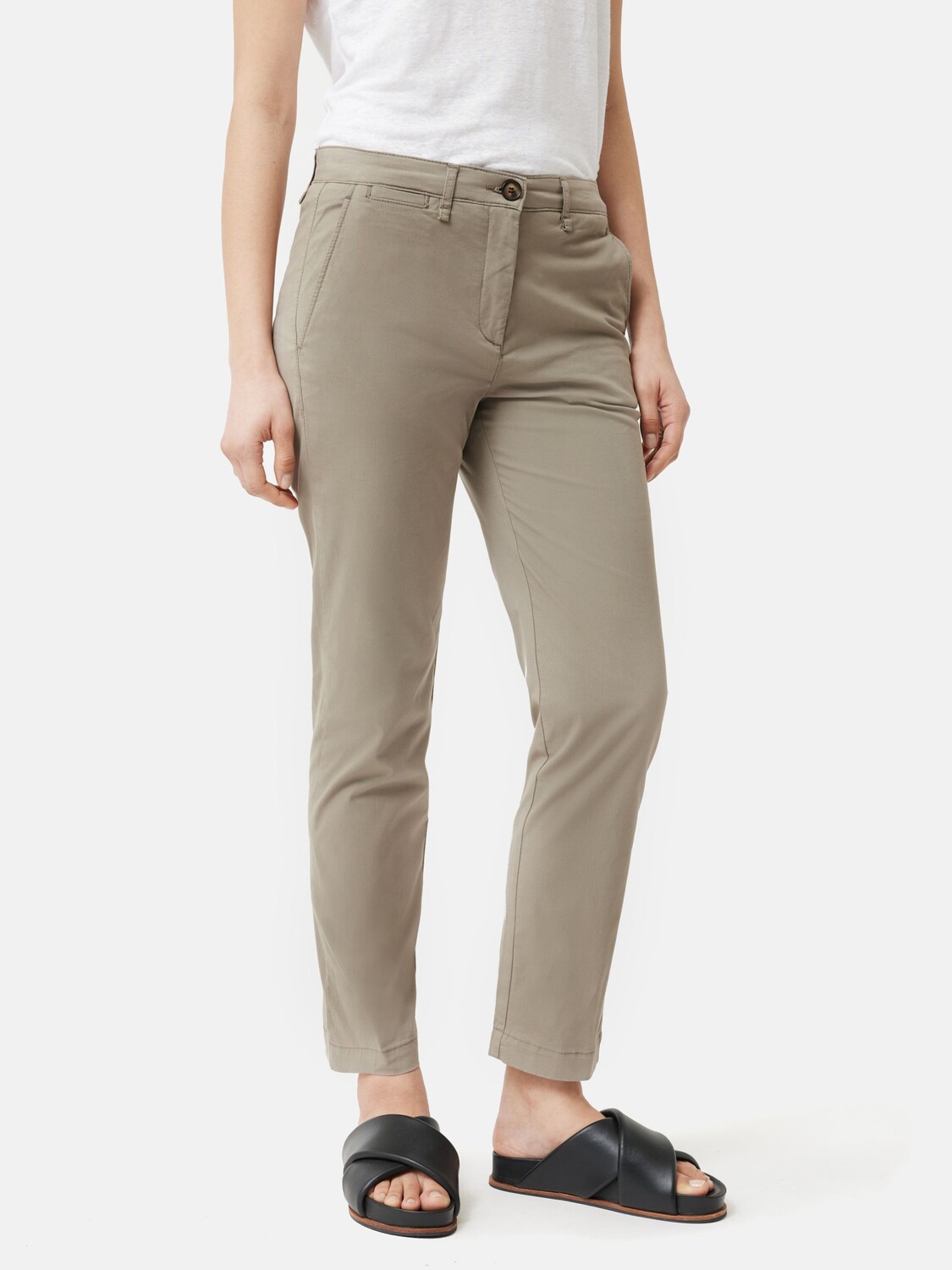 

Брюки-чиносы Jigsaw Slim Leg из хлопка, хаки