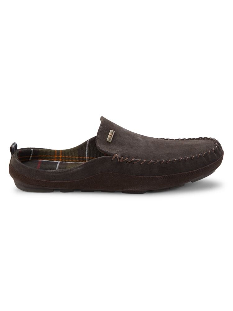 

Замшевые лоферы Barbour, цвет Dark Brown