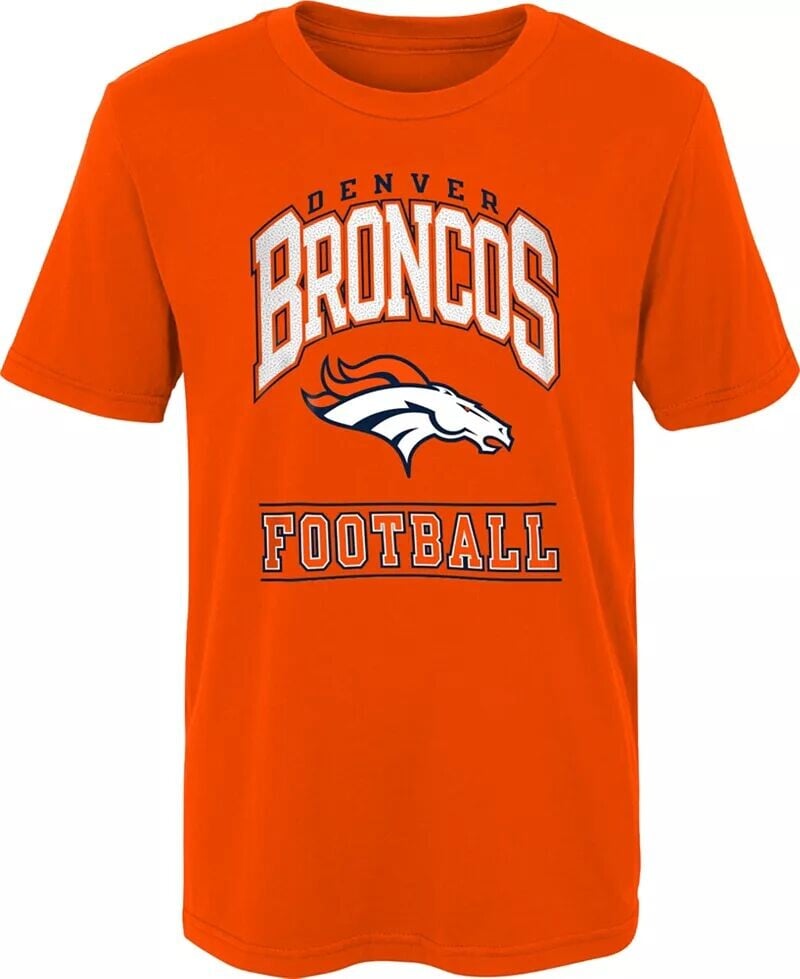 

Оранжевая футболка Denver Broncos Big Blocker для мальчиков NFL Team Apparel