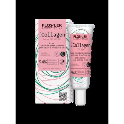 Flos-Lek Fitocollagen Pro Age Крем для глаз и губ против морщин, Floslek