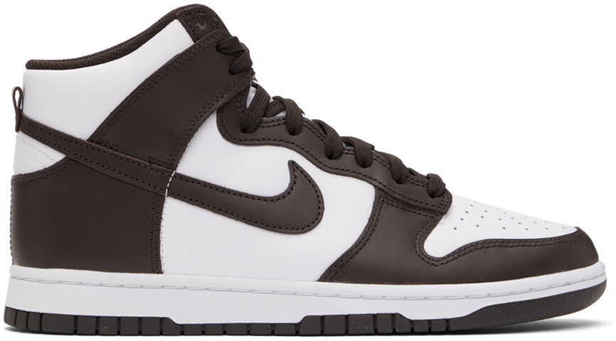 

Коричнево-белые кроссовки Nike Dunk High Retro в стиле ретро