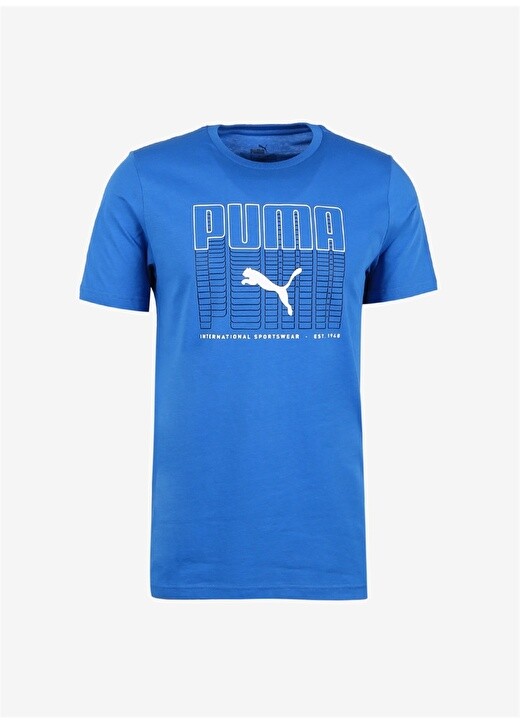 

Черная мужская футболка с круглым воротником Puma, Черный