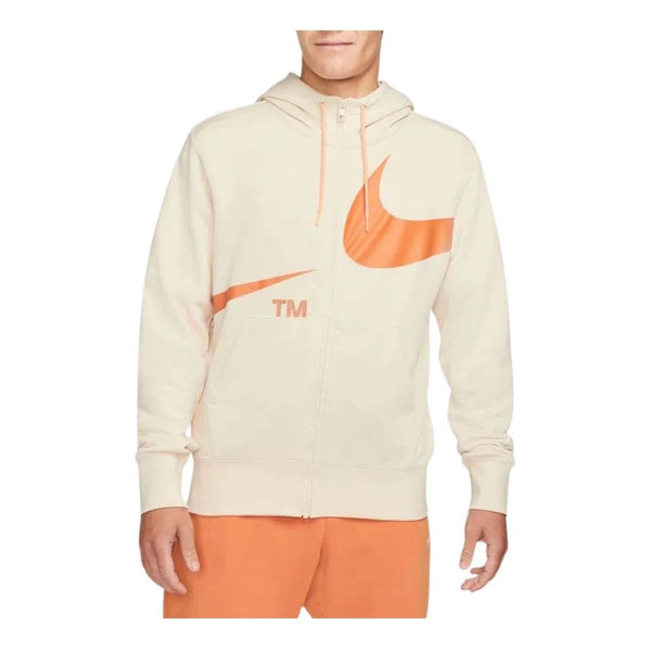 Толстовка Nike Sportswear Tech Fleece Full-zip Hoodie 'Sand', цвет sand/orange цена и фото