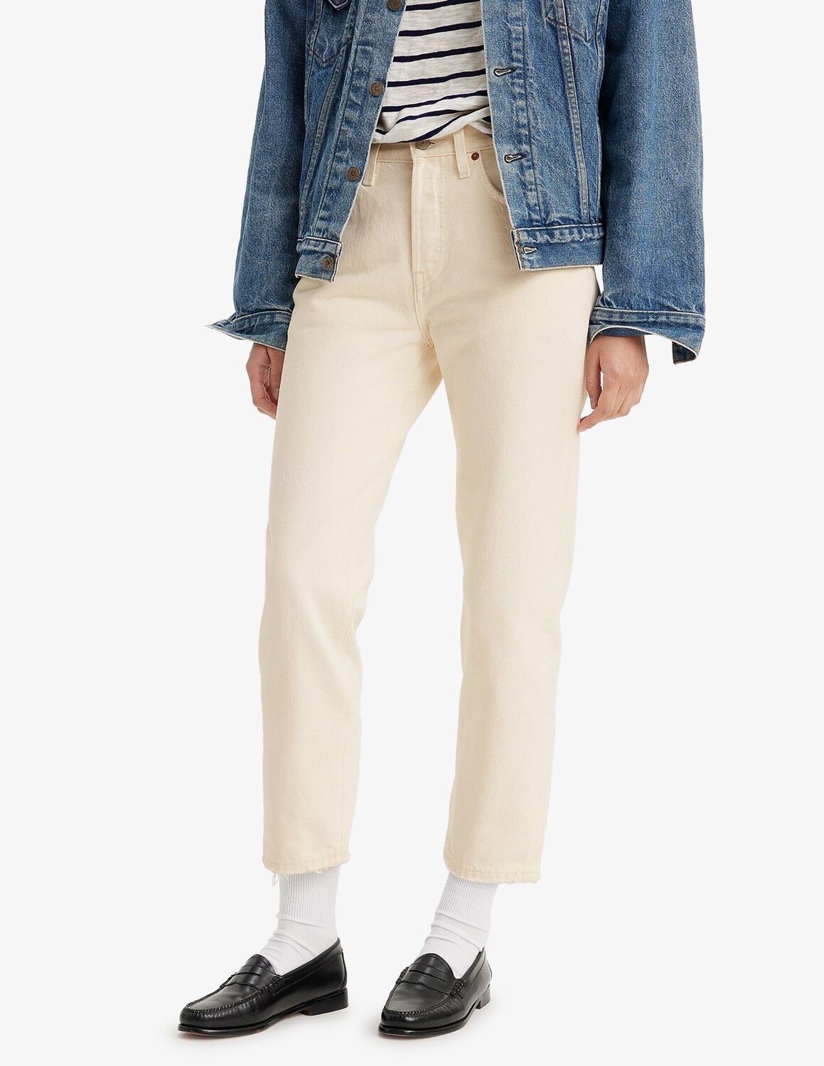 

Укороченные джинсы 501 Levi's, кремовый