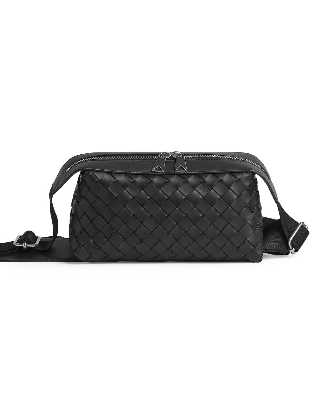 

Кожаная сумка Hydrology Intrecciato Bottega Veneta, черный