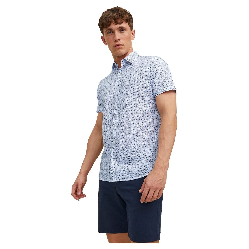 

Рубашка с коротким рукавом Jack & Jones Blasummer, синий