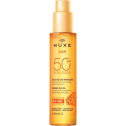 Солнцезащитное масло для загара для лица и тела Spf50 150 мл, Nuxe